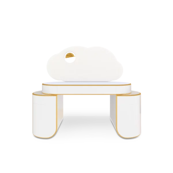 Cloud Glow Desk Front View