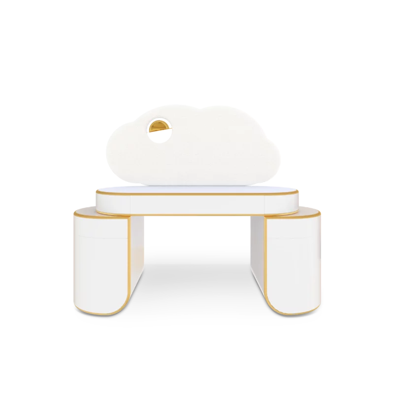 Cloud Glow Desk Front View