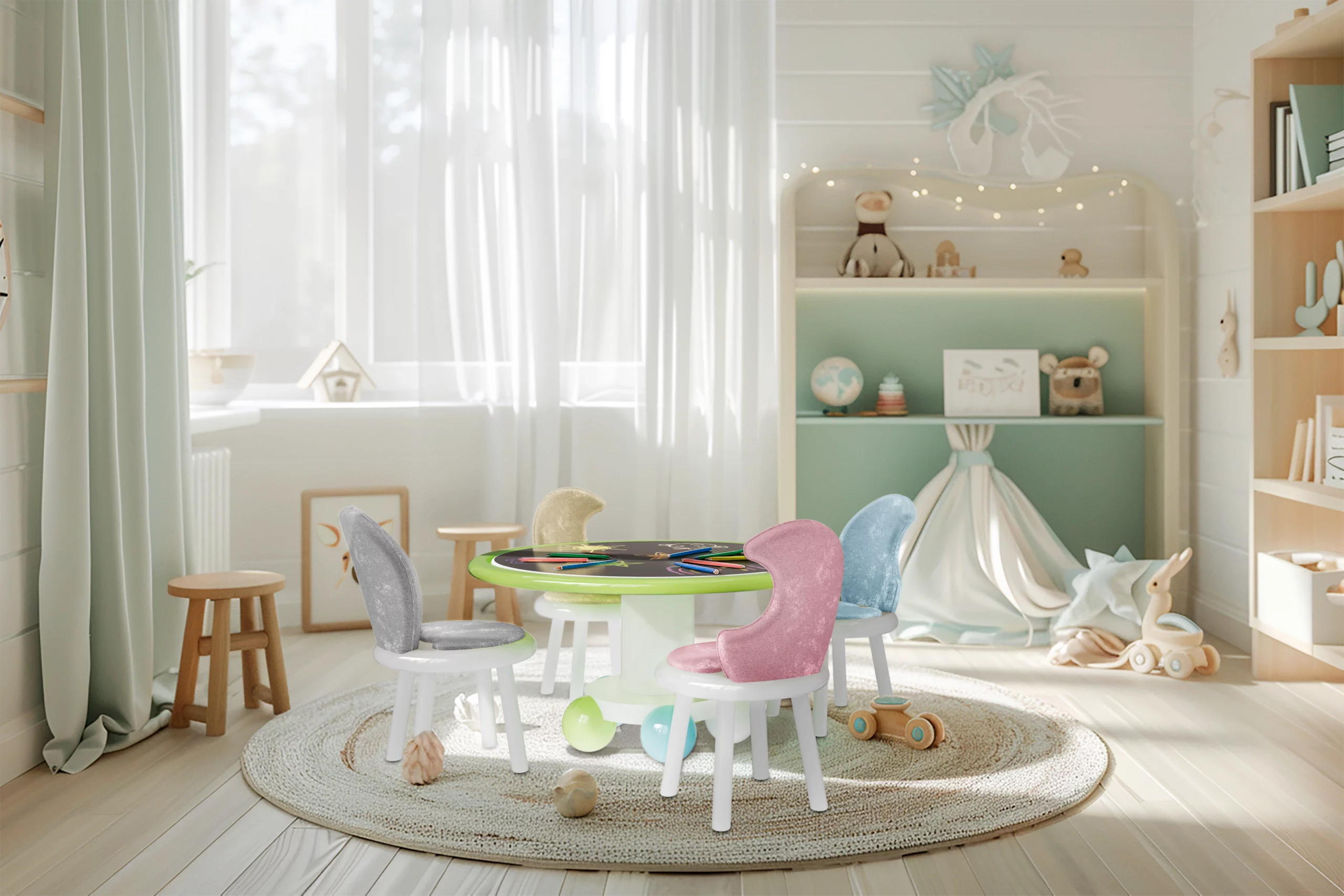 high-end kids table and chairs